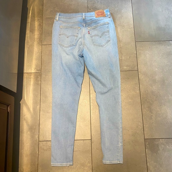 Levi's Blue high rise super Skinny Jeans Classic Fit - Picture 4 of 4